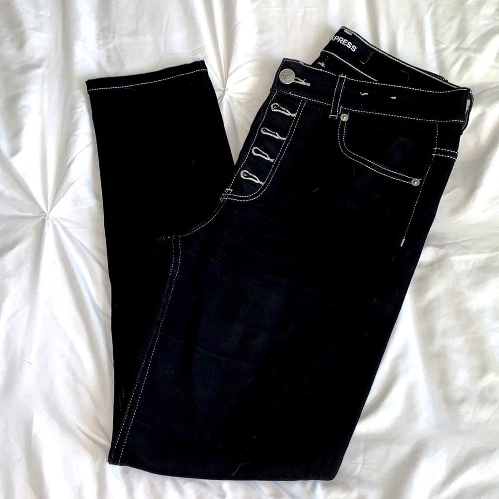 Express skinny jeans.